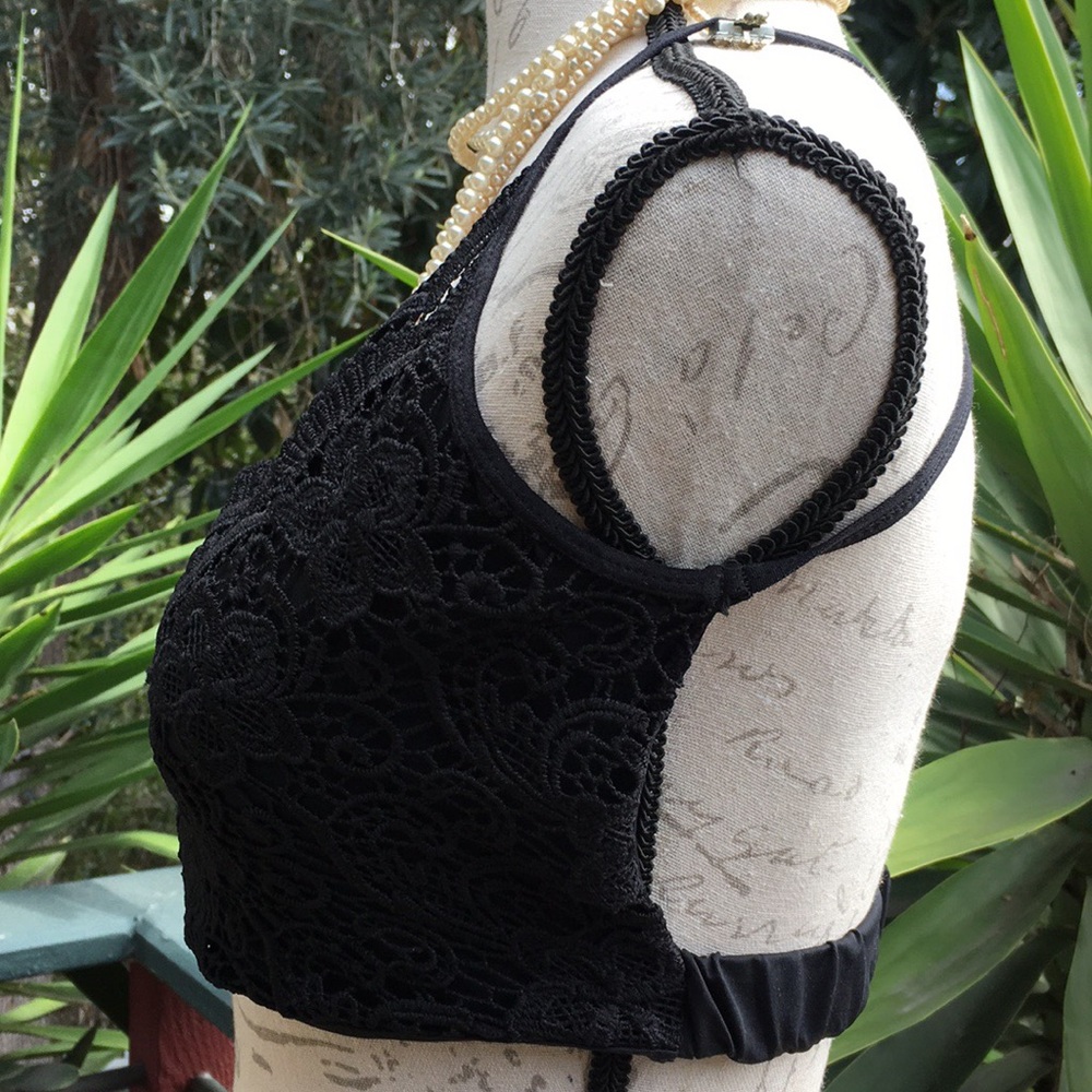 New! Sexy Black Lace Bralette - Picture 5 of 8